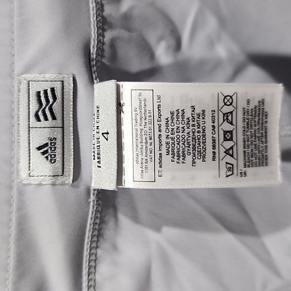 Adidas Adizero Golf Skort Light Grey Sz 4 - Picture 4 of 6